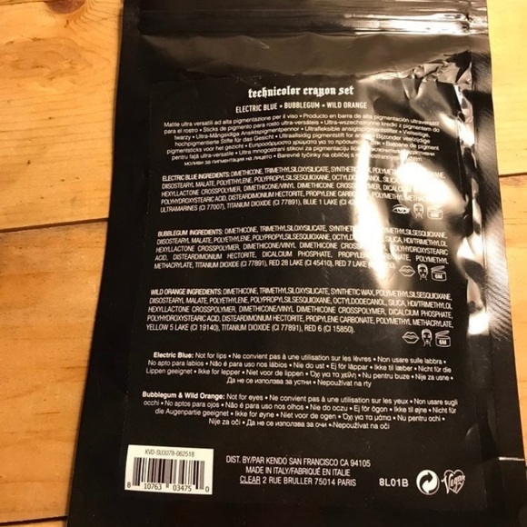 KVD Crushes Technicolor Crayon Set SEALED - Picture 5 of 5